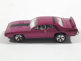 2012 Hot Wheels '71 Plymouth Road Runner Magenta Die Cast Toy Muscle Car Vehicle
