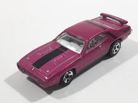 2012 Hot Wheels '71 Plymouth Road Runner Magenta Die Cast Toy Muscle Car Vehicle