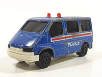 Majorette Sonic Flashers No. 243 Ford Transit Van Police Blue 1/60 Scale Die Cast Toy Car Vehicle