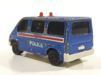Majorette Sonic Flashers No. 243 Ford Transit Van Police Blue 1/60 Scale Die Cast Toy Car Vehicle