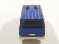 Majorette Sonic Flashers No. 243 Ford Transit Van Police Blue 1/60 Scale Die Cast Toy Car Vehicle