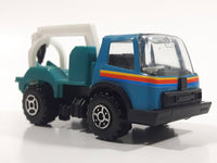 Vintage KY (Kai Yip) Steel Roder Teal Blue and White Wrecker Tow Truck Plastic and Pressed Steel Toy Car Vehicle