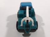 Vintage KY (Kai Yip) Steel Roder Teal Blue and White Wrecker Tow Truck Plastic and Pressed Steel Toy Car Vehicle