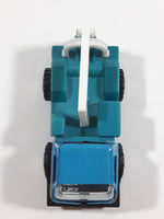 Vintage KY (Kai Yip) Steel Roder Teal Blue and White Wrecker Tow Truck Plastic and Pressed Steel Toy Car Vehicle