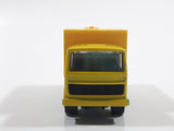 Majorette Leon's Canada's Only Furniture Superstores Semi Truck Yellow 1/100 Scale Die Cast Toy Car Vehicle with Opening Rear Doors