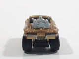 Micro Machines Style Ford Mustang with Blown Motor Gold Miniature Die Cast Toy Car Vehicle