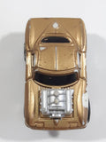 Micro Machines Style Ford Mustang with Blown Motor Gold Miniature Die Cast Toy Car Vehicle