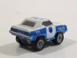 Micro Machines '69 Chevy Camaro Police 171 White Miniature Die Cast Toy Car Vehicle