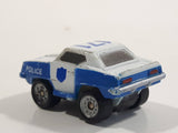 Micro Machines '69 Chevy Camaro Police 171 White Miniature Die Cast Toy Car Vehicle