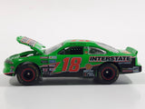 Racing Champions Limited Edition NASCAR #18 Bobby Labonte Interstate Batteries Green Die Cast Toy Race Car Vehicle with Opening Hood