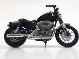 Maisto Harley Davidson 2008 XL 1200n Sportster Motorcycle Silver and Black Motor Bike 1:18 Scale Die Cast Toy Vehicle