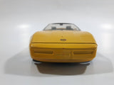Majorette 1987 Corvette Official Pace Car 70th Indianapolis 500 1:24 Scale Yellow Die Cast Toy Car Vehicle with Opening Doors and Hood
