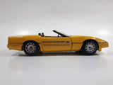 Majorette 1987 Corvette Official Pace Car 70th Indianapolis 500 1:24 Scale Yellow Die Cast Toy Car Vehicle with Opening Doors and Hood