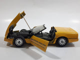 Majorette 1987 Corvette Official Pace Car 70th Indianapolis 500 1:24 Scale Yellow Die Cast Toy Car Vehicle with Opening Doors and Hood