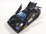 Majorette Lamborghini Countach 5000 Quattrovalvole 1:24 Scale Black Die Cast Toy Car Vehicle with Opening Scissor Doors and Hood