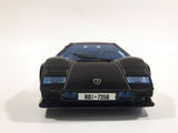 Majorette Lamborghini Countach 5000 Quattrovalvole 1:24 Scale Black Die Cast Toy Car Vehicle with Opening Scissor Doors and Hood