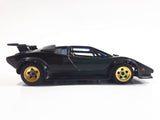 Majorette Lamborghini Countach 5000 Quattrovalvole 1:24 Scale Black Die Cast Toy Car Vehicle with Opening Scissor Doors and Hood