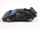Majorette Lamborghini Countach 5000 Quattrovalvole 1:24 Scale Black Die Cast Toy Car Vehicle with Opening Scissor Doors and Hood