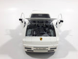 Majorette Porsche 944 Turbo 1:24 Scale White Die Cast Toy Car Vehicle with Opening Doors, Hood, and Hatch
