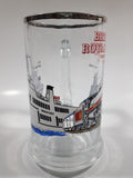Vintage Britannia Royal Hudson 2860 Train Locomotive M.V. Britannia Harbour Ferries 5 1/2" Tall Glass Beer Mug Cup