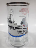 Vintage Britannia Royal Hudson 2860 Train Locomotive M.V. Britannia Harbour Ferries 5 1/2" Tall Glass Beer Mug Cup