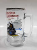 Vintage Britannia Royal Hudson 2860 Train Locomotive M.V. Britannia Harbour Ferries 5 1/2" Tall Glass Beer Mug Cup