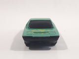 Unknown Brand #55 Teal Green Die Cast Toy Car Vehicle Busted Base