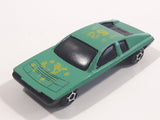 Unknown Brand #55 Teal Green Die Cast Toy Car Vehicle Busted Base