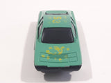 Unknown Brand #55 Teal Green Die Cast Toy Car Vehicle Busted Base