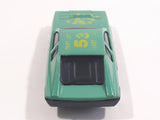 Unknown Brand #55 Teal Green Die Cast Toy Car Vehicle Busted Base