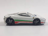 2012 Hot Wheels HW All Stars Ferrari 458 Italia White Die Cast Toy Luxury Sports Car Vehicle