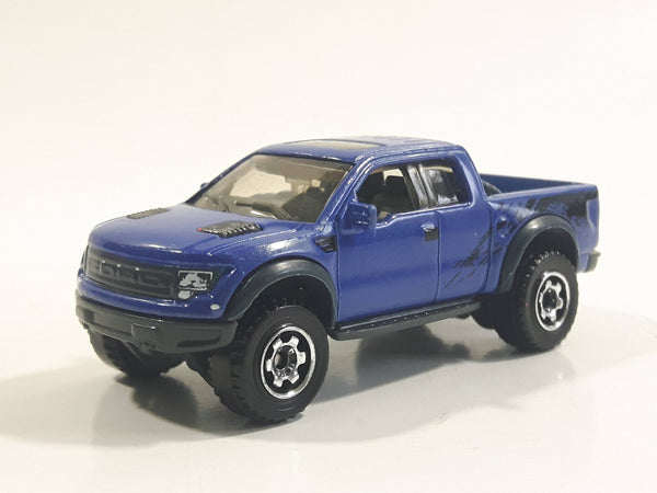 2010 Hot Wheels Desert Endurance Ford F-150 SVT Raptor Pickup Truck Dark Blue Die Cast Toy Car Vehicle
