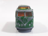 Vintage Lesney Matchbox Series No. 34 High Raised Roof Volkswagen Camper Van Painted Green Die Cast Toy Car Vehicle with Opening Doors