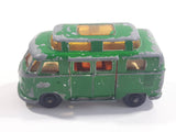 Vintage Lesney Matchbox Series No. 34 High Raised Roof Volkswagen Camper Van Painted Green Die Cast Toy Car Vehicle with Opening Doors