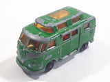 Vintage Lesney Matchbox Series No. 34 High Raised Roof Volkswagen Camper Van Painted Green Die Cast Toy Car Vehicle with Opening Doors