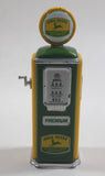 1950s Style John Deere Miniature 3 3/8" Tall Die Cast Metal Gas Pump - Missing Hose