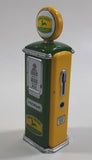 1950s Style John Deere Miniature 3 3/8" Tall Die Cast Metal Gas Pump - Missing Hose