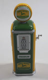 1950s Style John Deere Miniature 3 3/8" Tall Die Cast Metal Gas Pump - Missing Hose