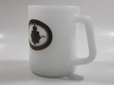 Vintage Federal Old Fort Henry, Kingston, Ontaro Firing The Cannon White Milk Glass Coffee Mug Cup Made in U.S.A. 1813-1891 The Citadel of Upper Canada