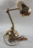 Vintage Curved All Brass Piano Bankers Desk Lamp