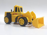 1990 Tonka Front End Loader Yellow Plastic Die Cast Toy Car Construction Equipment Vehicle