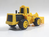 1990 Tonka Front End Loader Yellow Plastic Die Cast Toy Car Construction Equipment Vehicle