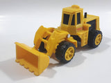 1990 Tonka Front End Loader Yellow Plastic Die Cast Toy Car Construction Equipment Vehicle