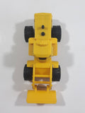 1990 Tonka Front End Loader Yellow Plastic Die Cast Toy Car Construction Equipment Vehicle