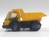 Vintage 1970s Tonka Dump Truck Yellow Pressed Steel Die Cast Toy Car Construction Equipment Vehicle - Made in Hong Kong