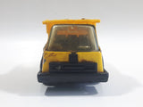 Vintage 1970s Tonka Dump Truck Yellow Pressed Steel Die Cast Toy Car Construction Equipment Vehicle - Made in Hong Kong