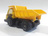 Vintage 1970s Tonka Dump Truck Yellow Pressed Steel Die Cast Toy Car Construction Equipment Vehicle - Made in Hong Kong