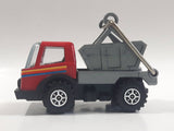 Vintage KY (Kai Yip) Steel Roder Bin Dumper Truck Red Plastic and Pressed Steel Die Cast Toy Car Vehicle