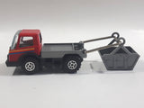 Vintage KY (Kai Yip) Steel Roder Bin Dumper Truck Red Plastic and Pressed Steel Die Cast Toy Car Vehicle