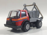 Vintage KY (Kai Yip) Steel Roder Bin Dumper Truck Red Plastic and Pressed Steel Die Cast Toy Car Vehicle